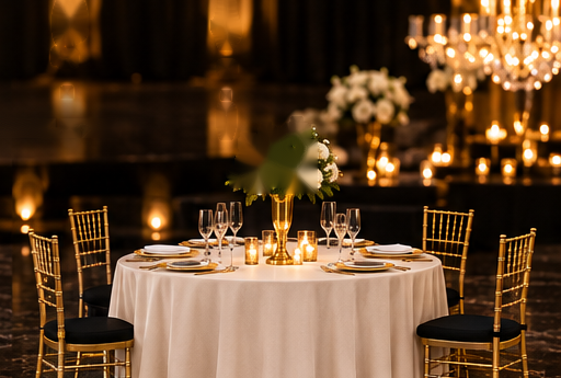 Champagne Table Linen
