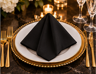 Black Napkin