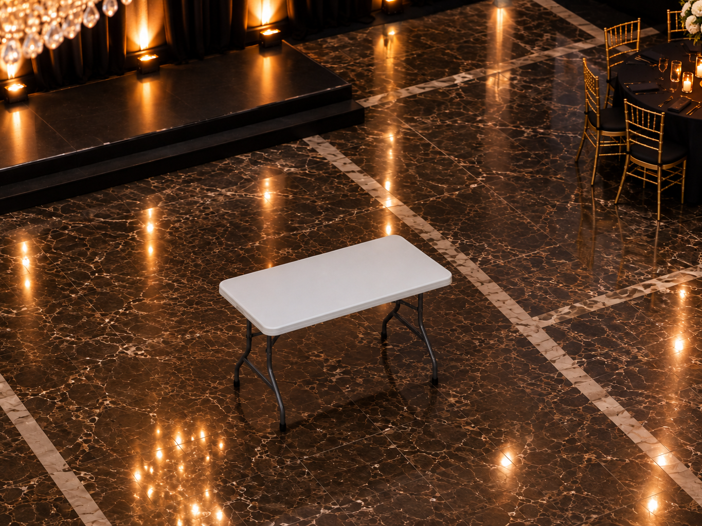 4ft Rectangular Trestle Table
